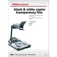 Office Depot Transparency Film 100 Micron A4 Clear 21 x 29.7 cm Transparent 100 Sheets
