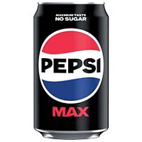 Pepsi Max Soft Drink Can 330ml Pack of 24