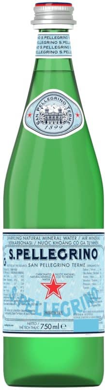 S.Pellegrino Sparkling Mineral Water Natural 12 Bottles of 750 ml
