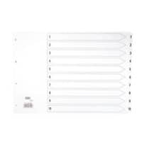 Elba Landscape A3 White Mylar Dividers 1-10