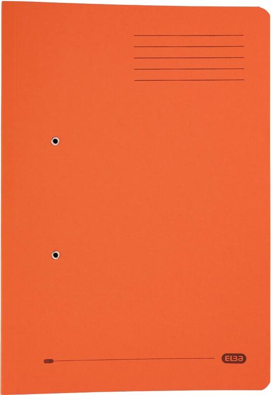 ELBA Spiral File Foolscap Orange Manila 320 gsm Pack of 25
