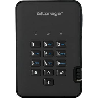 iStorage 2 TB External HDD diskAshur 2 USB-A 3.1 Black