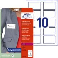 AVERY Zweckform Stick&Lift Name Badge L4785-20 Adhesive A4 White 80 x 50 mm 20 Sheets of 10 Labels