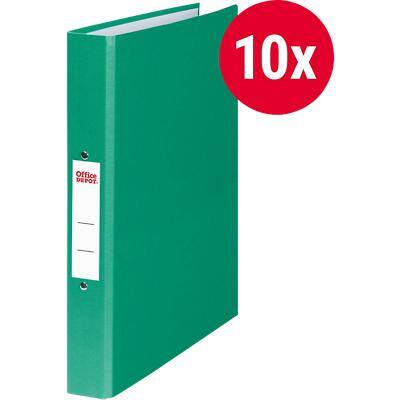 Office Depot Ring Binder Board A4 2 ring 25 mm Green Pack of 10