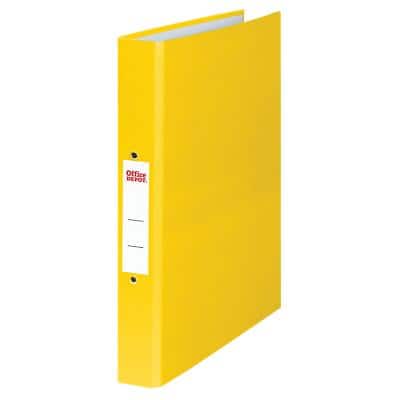Office Depot Ring Binder Paper on Board A4 2 ring 25 mm Yellow