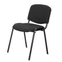 Niceday Visitor Chair ISO Fabric Black Pack of 4