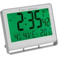 Alba Digital Wall Clock HORLCDNEO 20 x 3cm Silver Grey