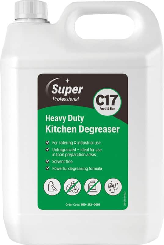 Super Professional Products C17 Kitchen Degreaser Heavy Duty 5L 2 Bottles