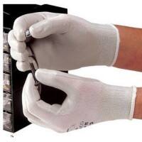 Polyco Gloves Knitted Nylon, Nitrile Size 10 Grey, White