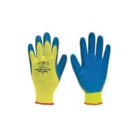 Polyco Gloves Latex Unpowdered Size 9 Yellow, Blue