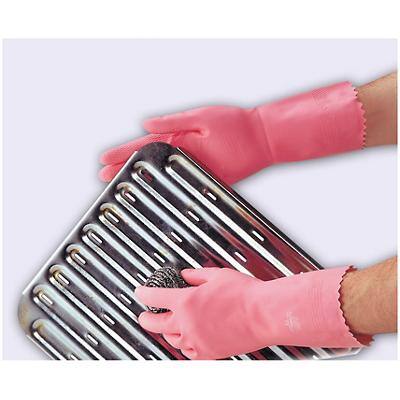 Polyco Gloves Gauntlet Latex Size 7 Pink