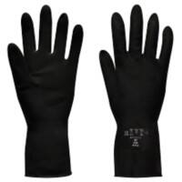 Polyco Gloves Rubber Unpowdered Size L Black