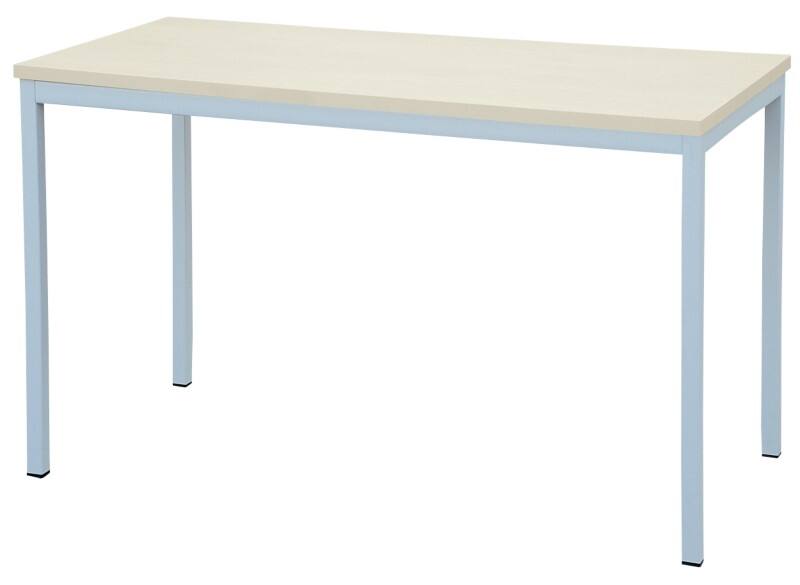 Realspace Rectangular Table Maple MFC (Melamine Faced Chipboard), Steel Silver 1,200 x 600 x 750 mm