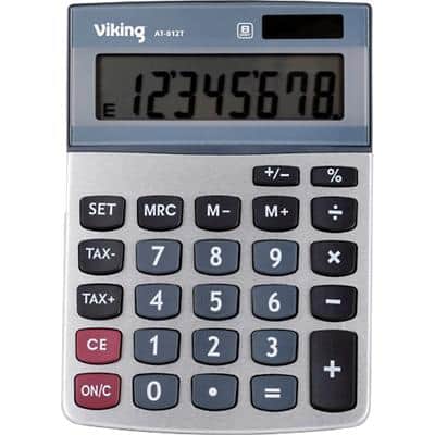 Office Depot Desktop Calculator AT-812T 8 Digit Display Silver