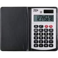 Office Depot Pocket Calculator AT-809 8 Digit Display Dual Power Black, Silver