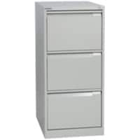 Bisley BS Steel Filing Cabinet 3 Drawers Lockable 470 x 622 x 1,016 mm Grey