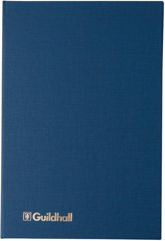 Guildhall Account Book 1053 Ruled 29.8 x 20.3 cm Hardback 160 Sheets Blue