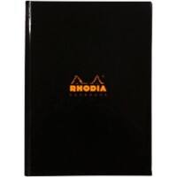 Rhodia A5 Casebound Black Hardback Business Notebook Ruled 192 Pages