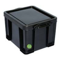 Really Useful Box Plastic Storage 35 Litre Black 390 x 480 x 310 mm