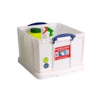 Really Useful Box Plastic Storage Extra Strong 42 Litre White 440 x 520 x 310 mm