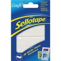 Sellotape Sticky Fixers Permanent 10 x 16.3 x 1.2 cm White Pack of 56