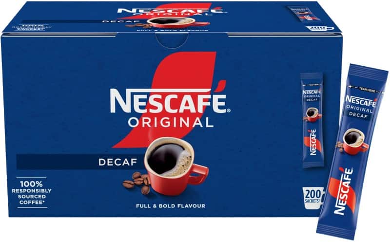 NESCAFÉ Original Instant Coffee Sachets Decaffeinated 1.8 g Pack of 200