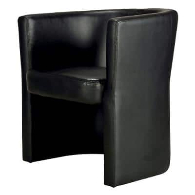 Realspace Visitor Chair with Armrest Tocca Black