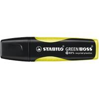 STABILO GREEN BOSS Highlighter Yellow Broad Chisel 2-5 mm Refillable