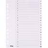 Viking Indices 28232 A4 White 20 Part Perforated Polypropylene A - Z
