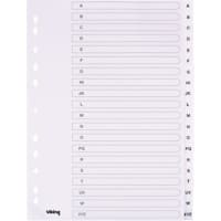 Office Depot Indices 28232 A4 White 20 Part Perforated Polypropylene A - Z