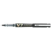 Pilot Hi-Tecpoint V7 Cartridge System Rollerball Pen Medium 0.4 mm Black Pack of 10