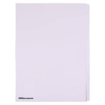 Office Depot Dividers 28112 A4 Assorted 5 Part Card Blank