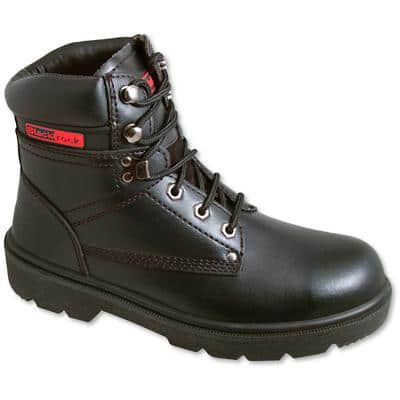Safety Shoes Leather 6 Black