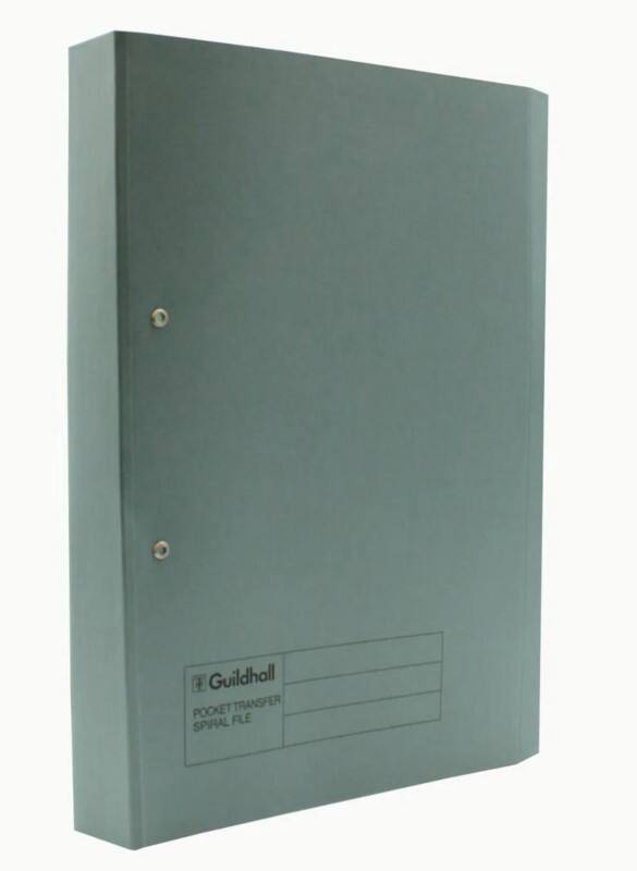 Guildhall Spiral File Foolscap Blue Manila 315 gsm Pack of 25