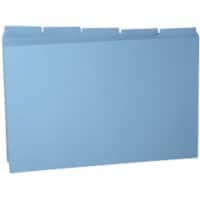 Guildhall Tabbed Folders Foolscap Blue Manila 34.5 x 24 cm Pack of 100