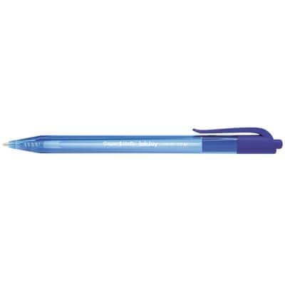PaperMate Ballpoint Pen InkJoy 100 RT Medium 1 mm Blue Pack of 20