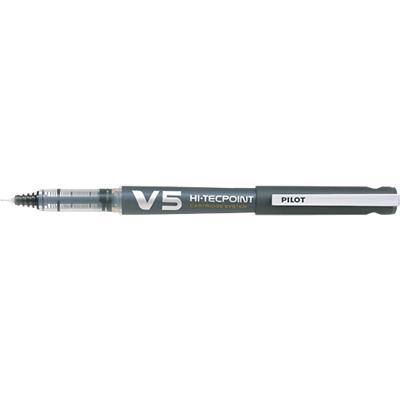 Pilot Hi-Tecpoint V5 Cartridge System Rollerball Pen Fine 0.3 mm Black Pack of 10