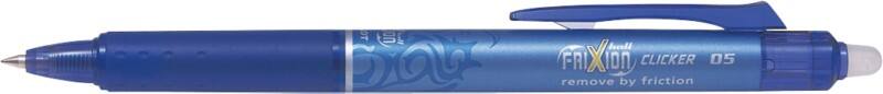 Pilot FriXion Ball Clicker Rollerball Pen Blue 0.25 mm Fine Pack of 12