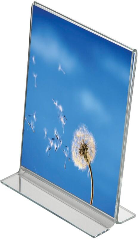 Stewart Superior Menu Sign Holder A4 Freestanding Rectangular 21 (W) x 29.7 (H) cm Transparent