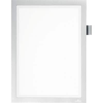 DURABLE DURAFRAME Note A4 Display Frame Adhesive, Magnetic Silver 4993-23 23.5 x 0.5 x 37 cm