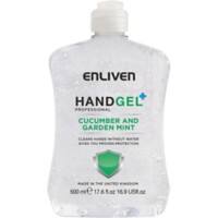 Enliven Hand Gel Cucumber & Garden Mint Transparent OD502169 500 ml