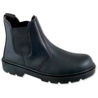 Safety Shoes Leather 6 Black