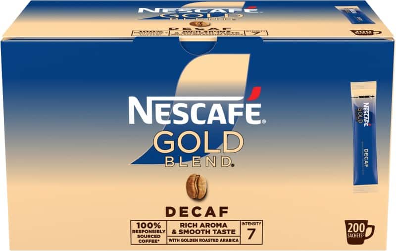 NESCAFÉ Gold Blend Rich & Smooth Instant Coffee Sachets Decaffeinated 1.8 g Pack of 200