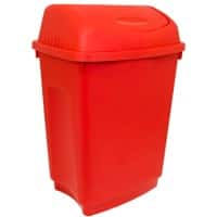 Bentley Swing Top Bin 50 L Red Plastic