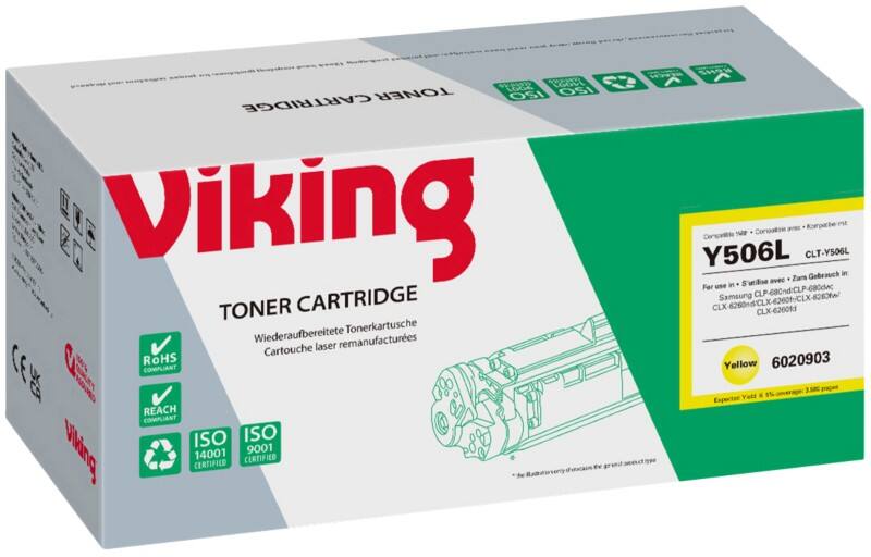 Viking CLT-Y506 Compatible Samsung Toner Cartridge Yellow