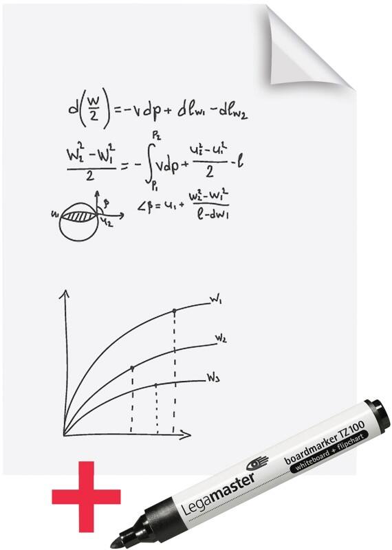 Legamaster Magic Chart Dry Erase Film Plain A1 25 Sheets