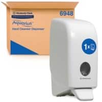 AQUARIUS Hand Cleanser Dispenser 6948 Refillable 1 L White Wall Mountable