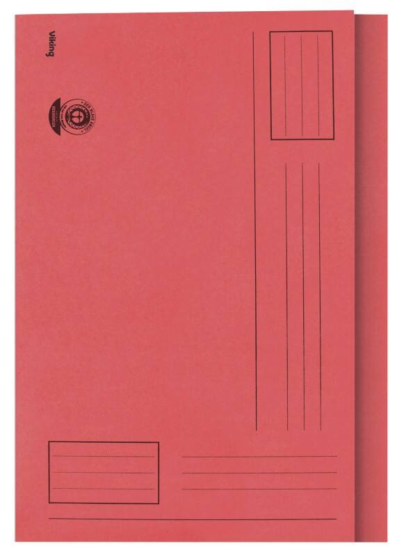 Viking Square Cut Folder A4 Red Manila 180 gsm Pack of 100