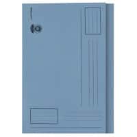 Office Depot Square Cut Manilla Folders Heavy Weight Manilla 285gsm, Foolscap, Blue - Pack of 100
