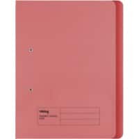 Viking Spiral File Folio Red Manila 285 gsm 2 Holes Pack of 50